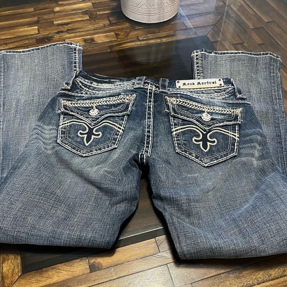 Rock Revival Women’s Sasha Light Wash Boot/Cut Denim Jeans Size 26 - Picture 6 of 12
